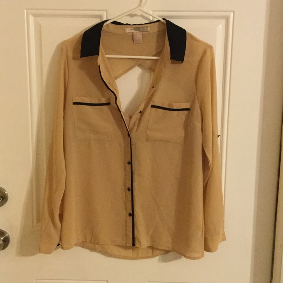 Black and Tan blouse