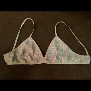 Chan Luu creme, sequins, bra