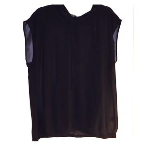 Plus size sheer black hoodie