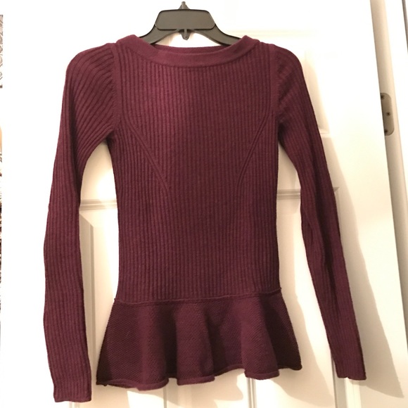 Tory Burch Ramona peplum wool sweater