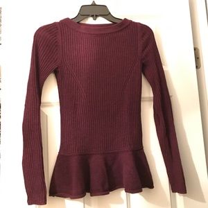 Tory Burch Ramona peplum wool sweater
