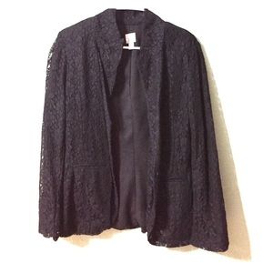 Black lace blazer