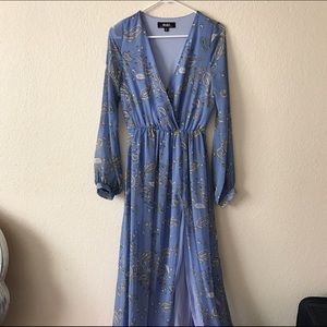 Blue Paisley Maxi Dress
