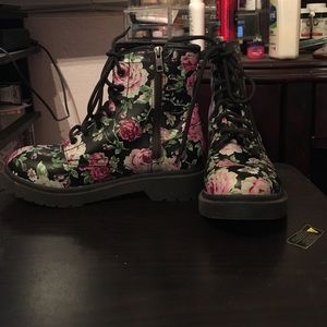 Fake leather floral boots from target. Never worn!