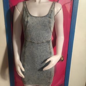 Topshop short denim dress