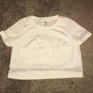 White Crop top