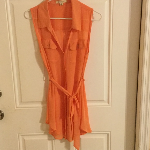 Salmon blouse