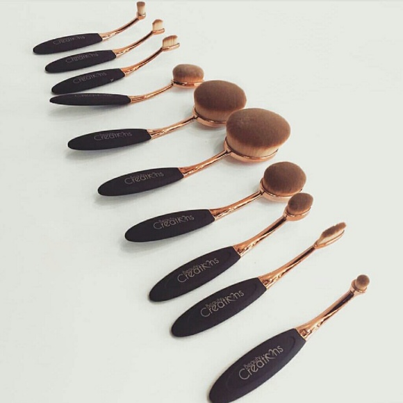 Beauty Creations Soft Oval Contour Brush 10 Pc Set - Picture 3 of 4