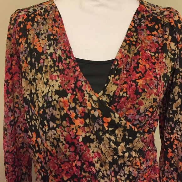 Esprit longsleeve Floral Dress Sz XS - Picture 2 of 4