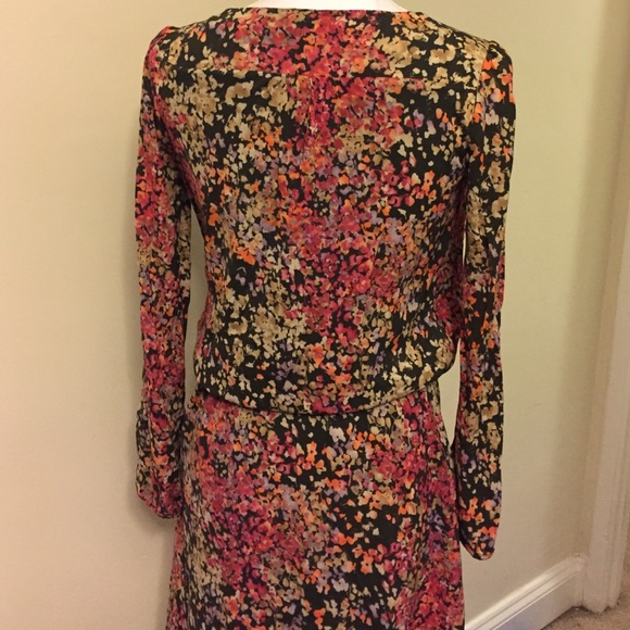 Esprit longsleeve Floral Dress Sz XS - Picture 3 of 4