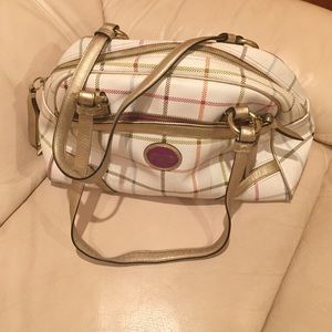 Leather coach bag