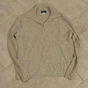 J.Crew size large tan cashmere sweater