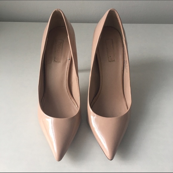 Top Shop nude heels - size 38 - Picture 1 of 4