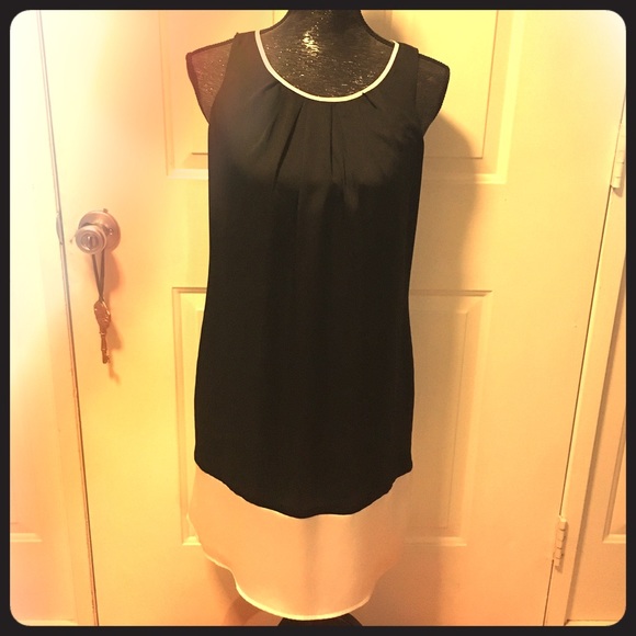 Black and white Sleeveless dress