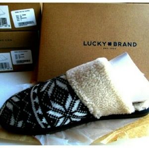 NIB-Lucky Brand Women's Nordic Snowflake  Slippers