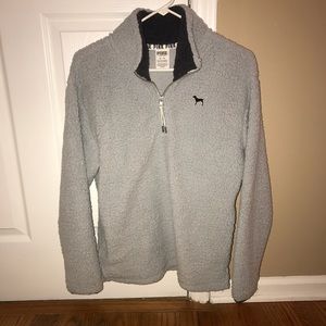 NWOT PINK Sherpa Half Zip