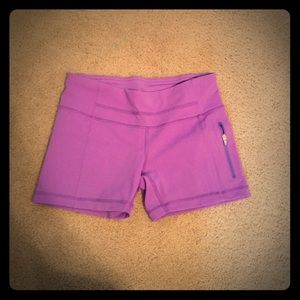 Purple Lululemon riding shorts