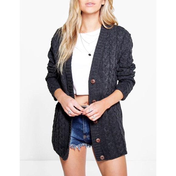 BRAND NEW cable knit cardigan