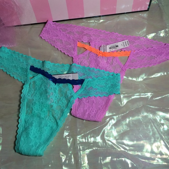 Victoria's Secret Tanga Thong Panties 2Pack New M