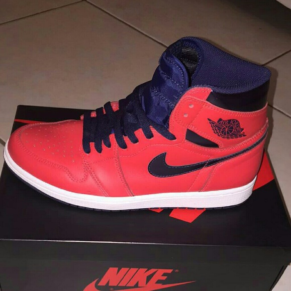 Men's Air Jordan Retro 1 High Crimson University