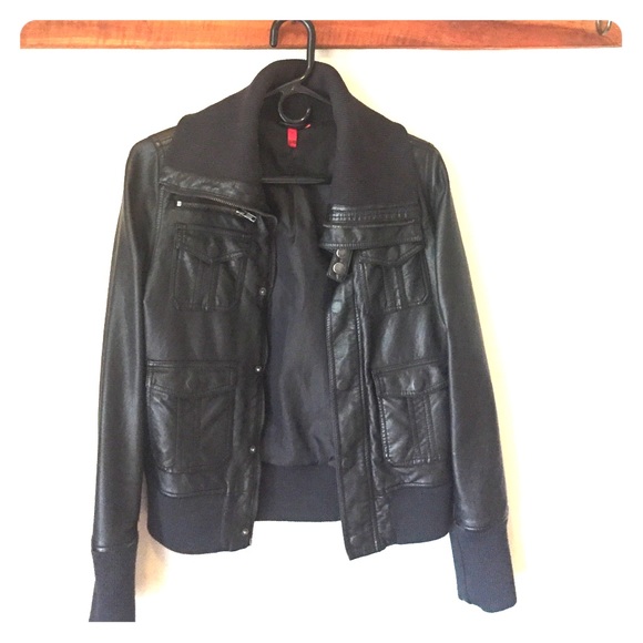 Black Faux Leather Jacket