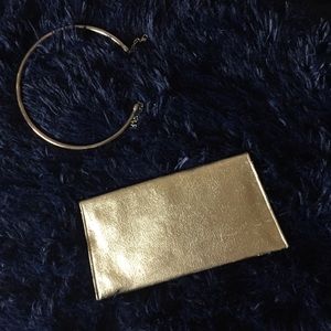 Bags - Small Gold Envelope Clutch // Holiday ✨Date purse Bags - Small Gold Envelope Clutch // Holiday ✨Date purse