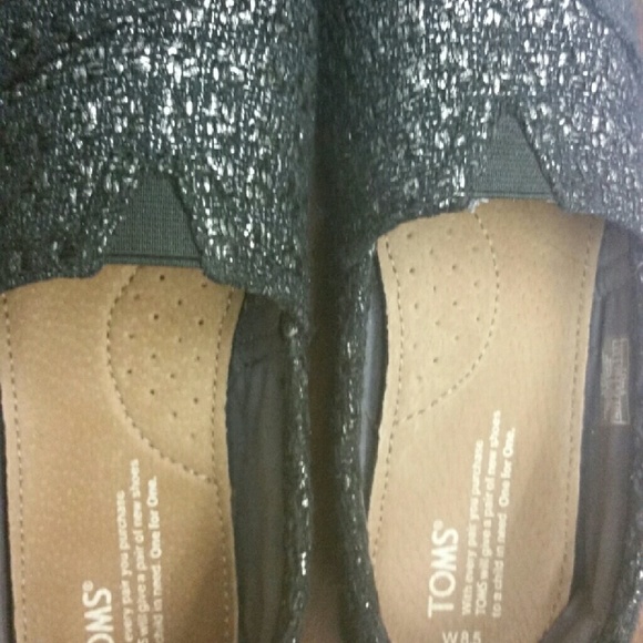 TOMS -black metallic sz 8.5 shoes