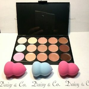 15 color contour concealer palette and 3 beauty bl