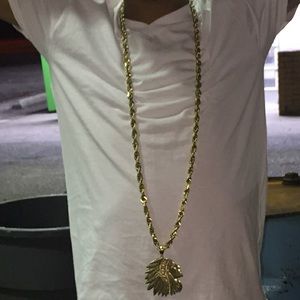 10K Gold rope and charm