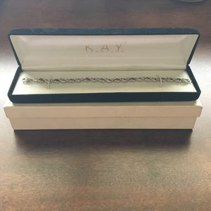 Open Hearts Collection sterling silver bracelet.