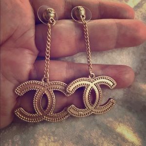 Yellow gold plated popular earrings