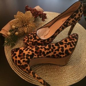 New. Animal print heels. 8  1/2