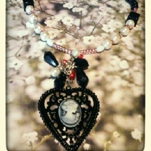 Cameo vintage style necklace