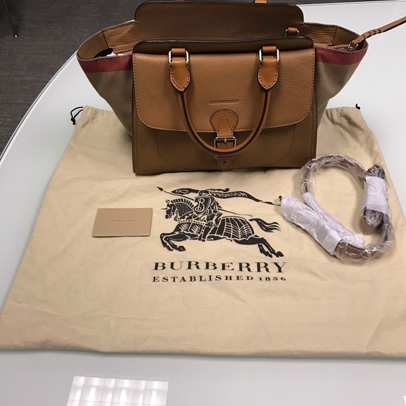 Authentic Burberry Medium Harcourt Satchel