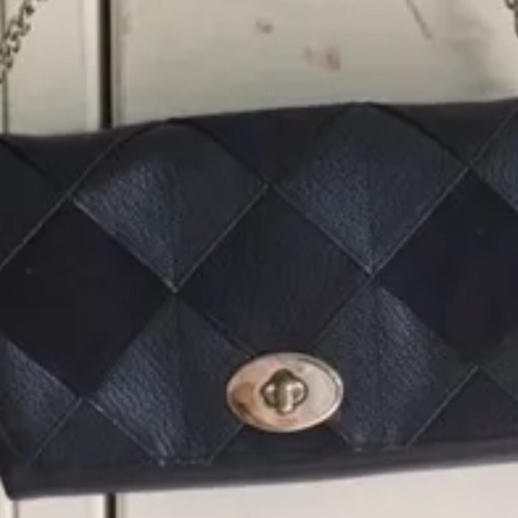 NWT COACH mini ruby patchwork crossbody purse blue