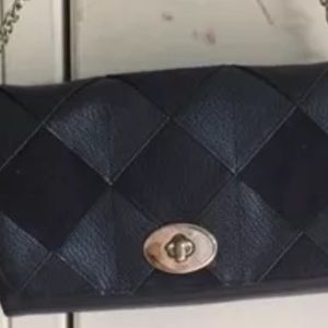 NWT COACH mini ruby patchwork crossbody purse blue