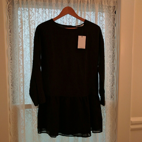 Anine Bing Black Silk Dress