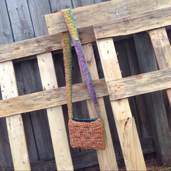 🍄  Cross Body Bag Handmade Merino wool/Hemp blend - Picture 3 of 4