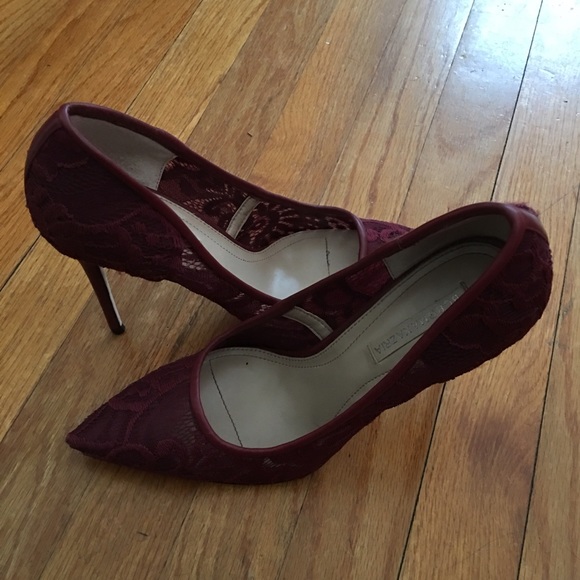 BCBG lace pumps