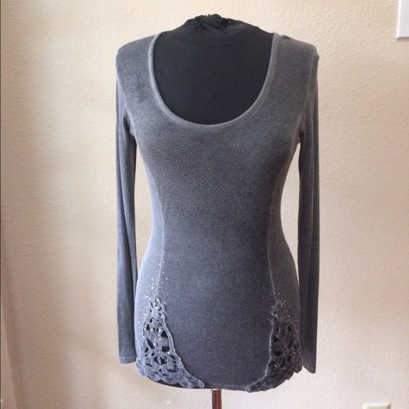 BKE Gray Long Sleeve Shirt - M