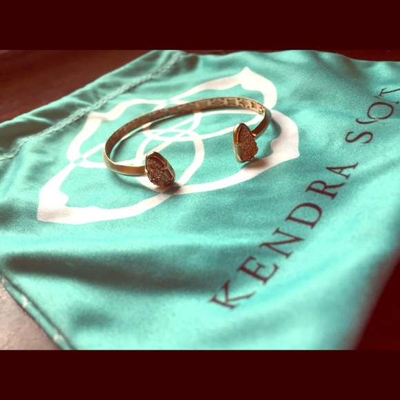 Kendra Scott cuff in brown drusy