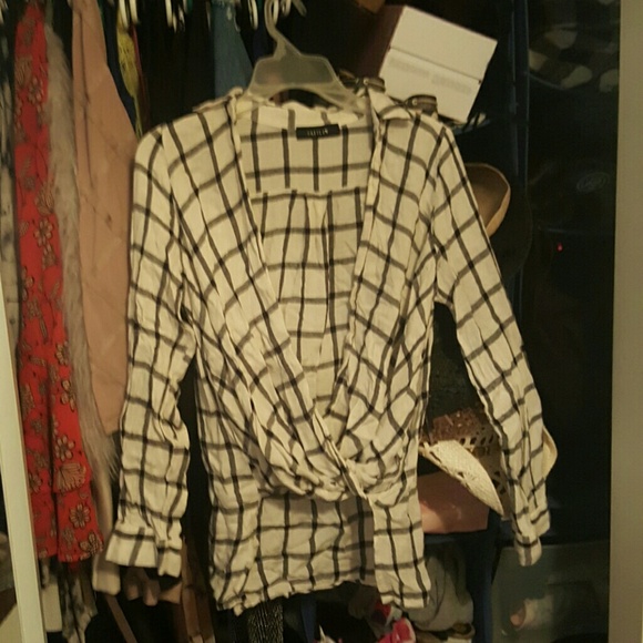 Open front flannel