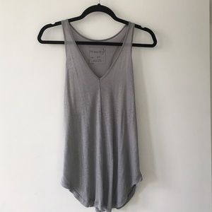 NWT grey Free People razorback tank