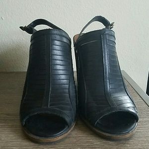 Lucky Brand stack heels