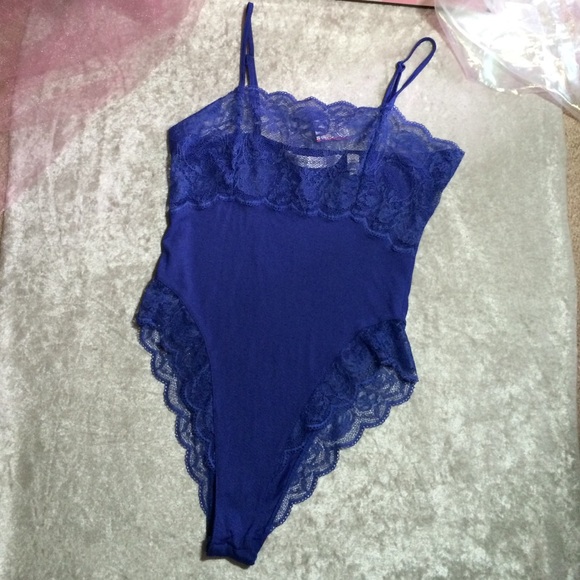 Victoria's Secret Purple Chemise Teddy Bodysuit S