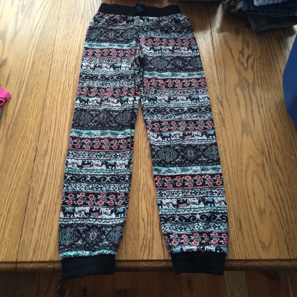 Little girls sweat pants size 7/8