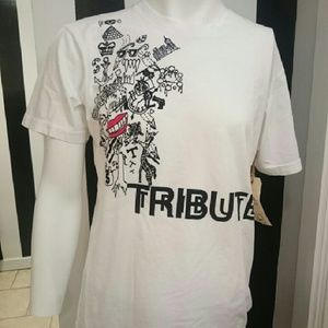 Graffiti Print Crewneck T-shirt by Tribute