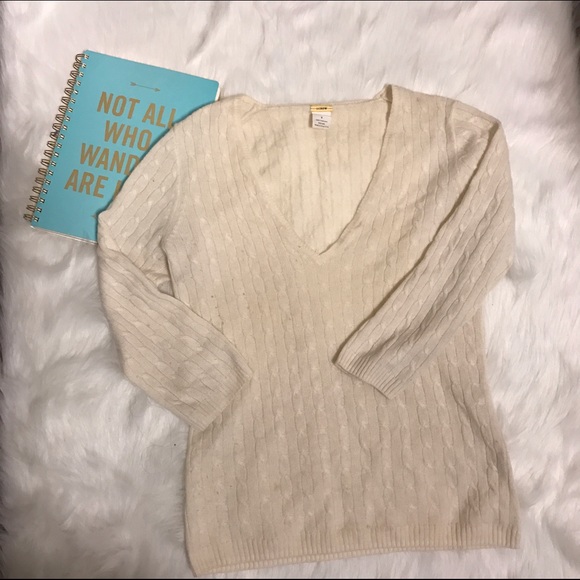 J. Crew Cashmere Sweater Size S|S Cream