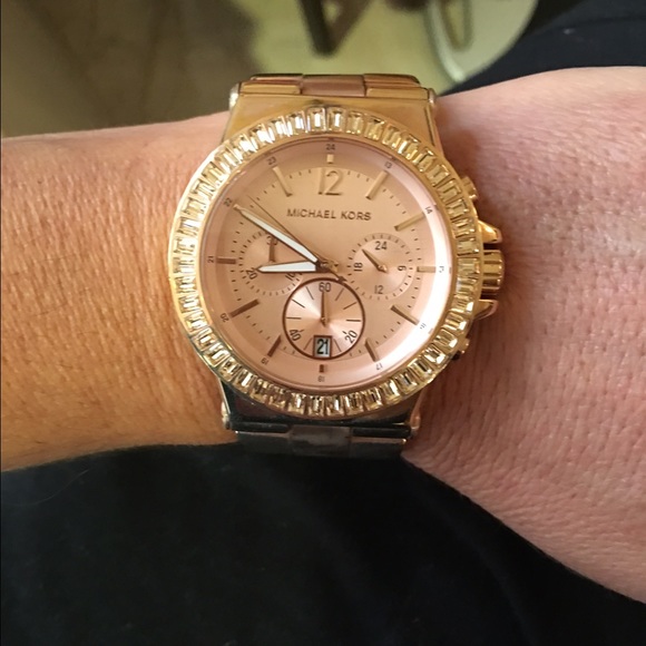 Rose gold Michael Kors watch