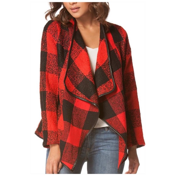Open Plaid Jacket - Picture 3 of 4